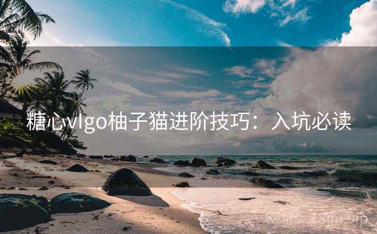 糖心vIgo柚子猫进阶技巧:入坑必读